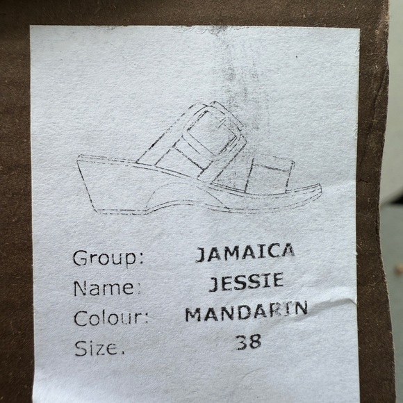 DROMEDARIS - Jesse Leather Wedge Sandals - Picture 8 of 8